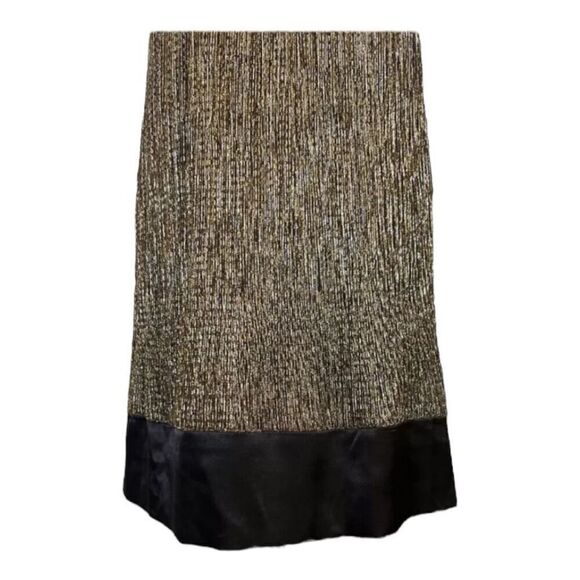 En Focus Studio Size 8 Black And Gold Sleeveless Cocktail Party Shift Dress Tie - Picture 6 of 11